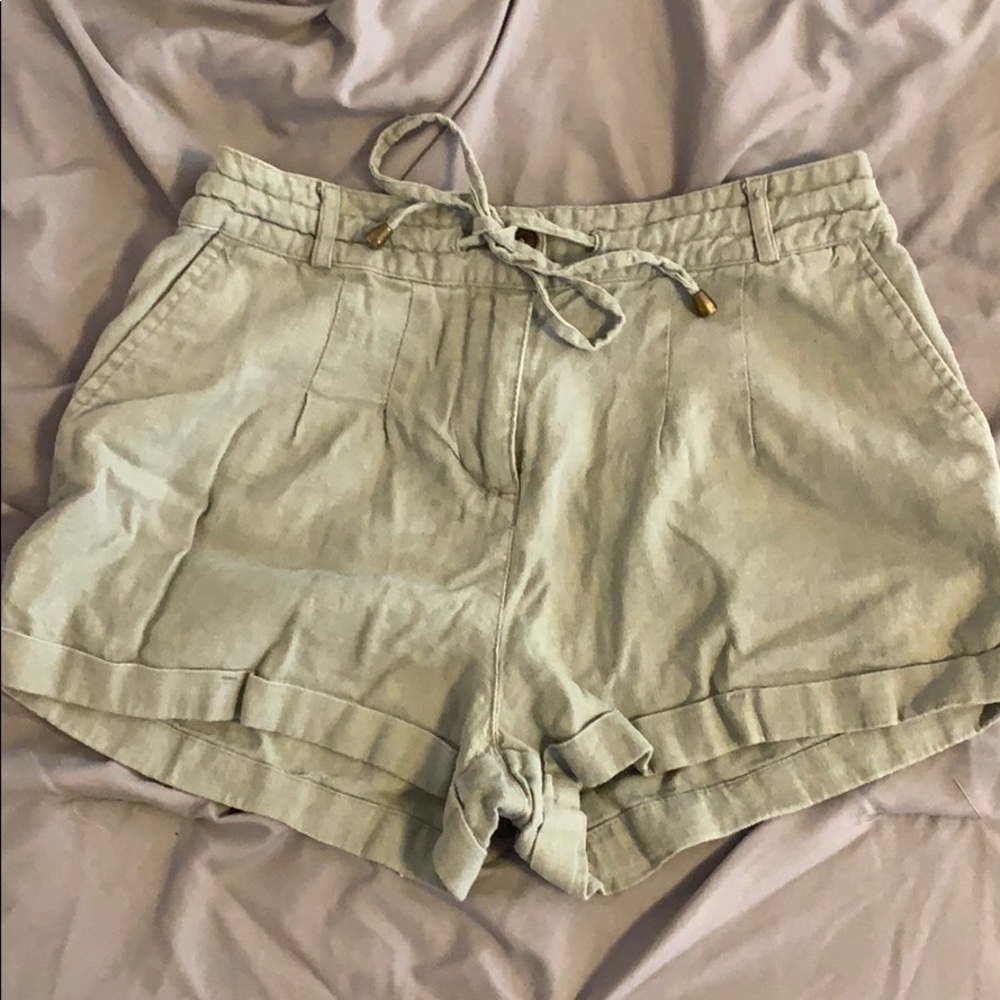 Flowy green shorts